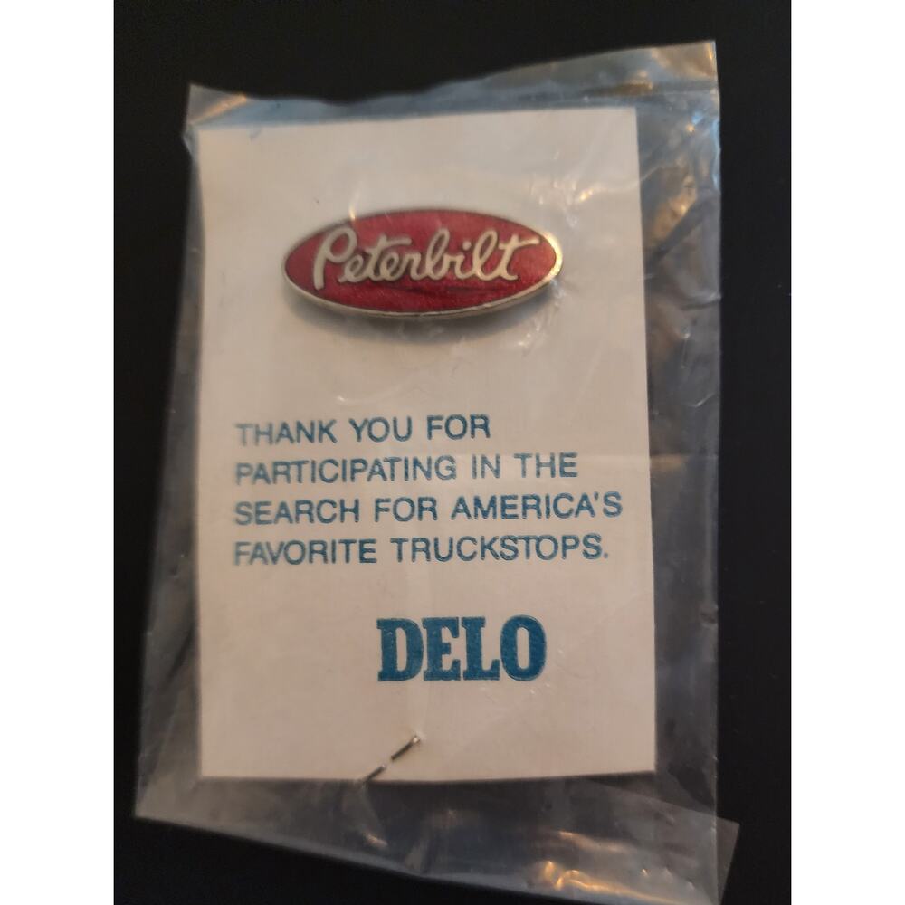 Peterbilt Enameled Emblem Hat Tie Tack Vintage New